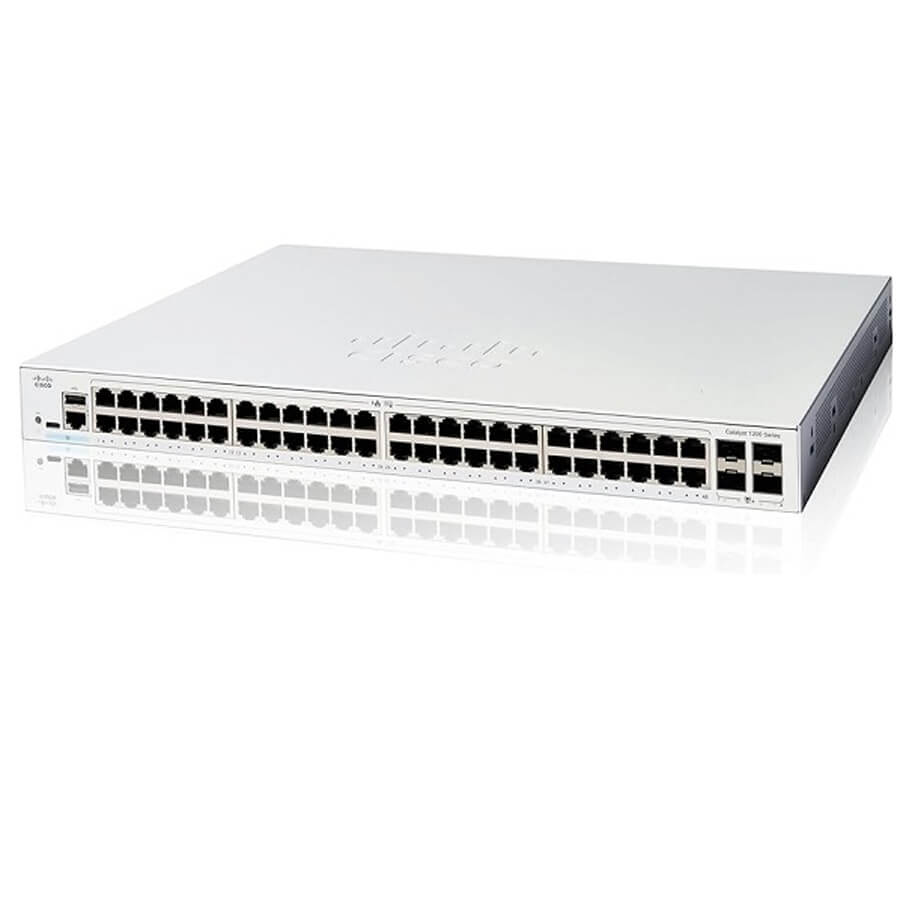 48-Port GE + 4-Port 10G SFP+ Switch CISCO C1200-48T-4X